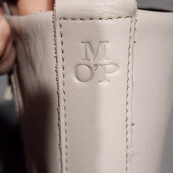 MARC O'POLO Gray Leather Mid-Calf Boots with Chunky Platform Soles, size 38 - Picture 6 of 10